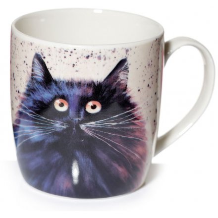 Intricate and bemusing cat mug, 20cm