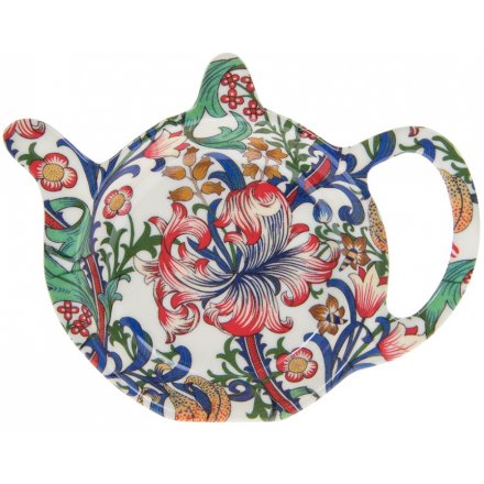 Red, Blue & Green Lily Teabag Tidy
