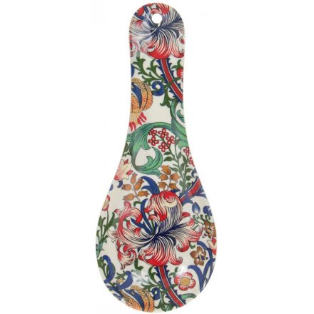 Red, Blue & Green Lily Spoon Rest