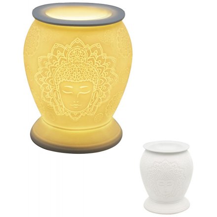 Ceramic Aroma Lamp, Mandala Buddha 
