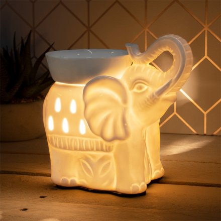 Ceramic Elephant Desire Aroma Lamp 