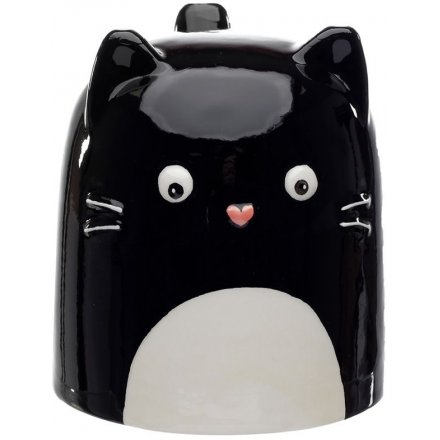 Upside Down Mug - Black Cat 