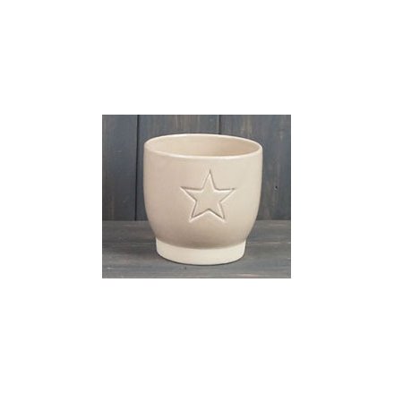 Cream Pot With Star, 11cm 