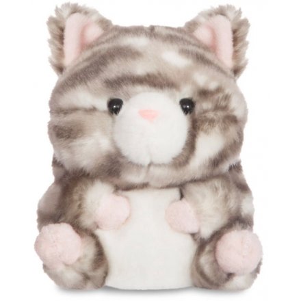 Rolly Pets Soft Toy - Lucky The Grey Tabby 