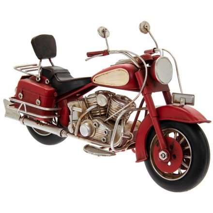 Classic Red Motorbike, 28cm  