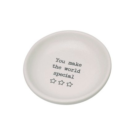 6cm Mini Round Trinket Dish, Special World