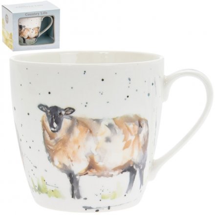 Country Life Mug, Sheep