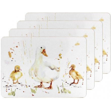 Set of Country Charm Placemats, Ducks 