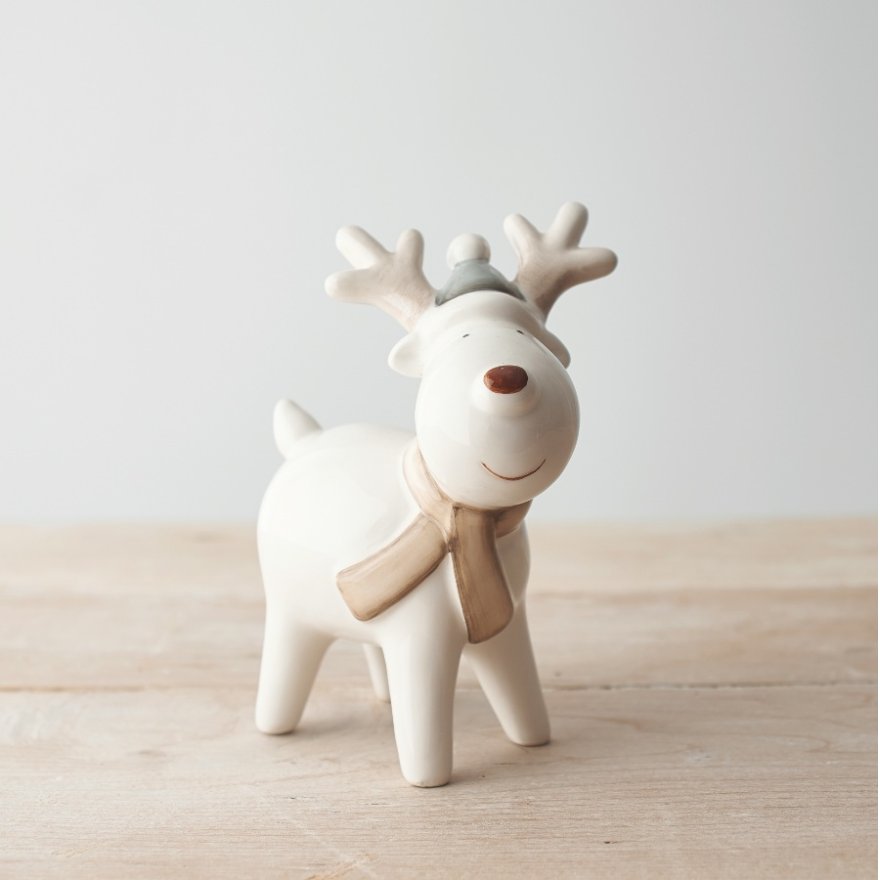 Neutral Red Nose Reindeer, 15cm  