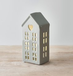 Grey Ceramic LED House