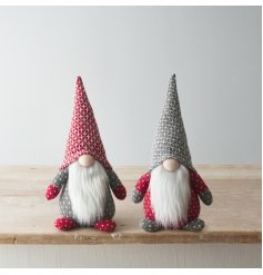 Set with their fuzzy white beards and long pointed hats, this mix of traditional fabric gonks will place perfectly in an