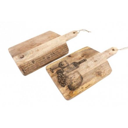 Wine and Cheese Chopping Boards, 50cm 
