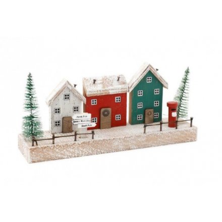 Nordic Village Scene Display, 20cm 