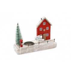  this tlight holder is sure to bring a charming touch to your home at Christmas