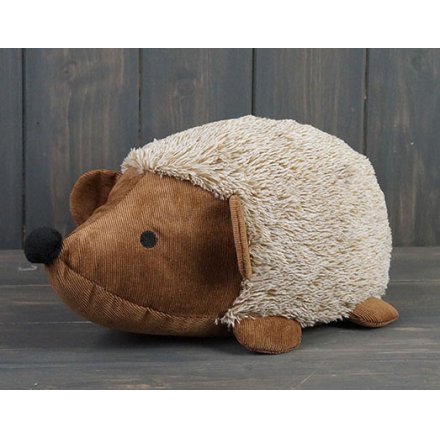 Faux Fur Hedgehog Doorstop, 32cm 