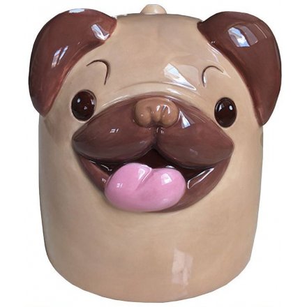 Upside Down Mug - Brown Pug 