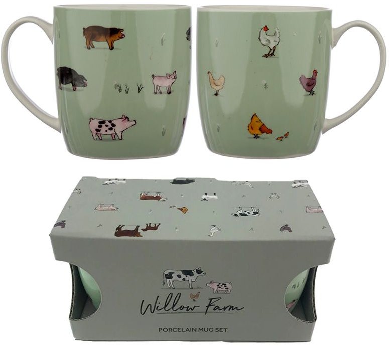 Set of 2 Willow Farm Mugs 53609 Kitchen & Table / Mugs & Cups
