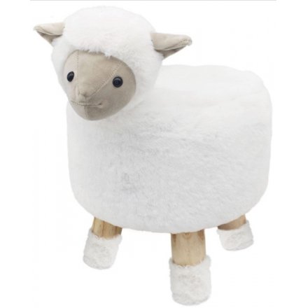 Woolly Sheep Footstool 
