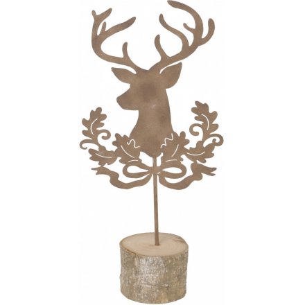 Metal Stag Cut Place Setting, 27.5cm 