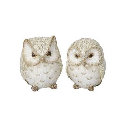 Natural Woodland Owls, 8.5cm 