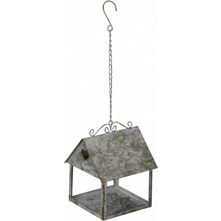 Hanging Metal Bird House, 22cm 