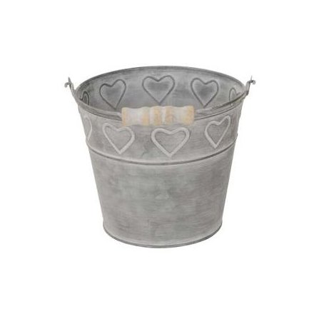 Heart Trim Bucket, 15cm 