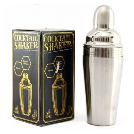 Silver Cocktail Recipe Shaker 500ml