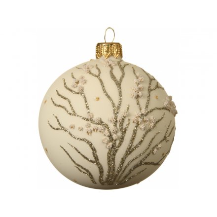 Blossom Tree Glass Bauble 