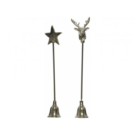 Star and Stag Candle Snuffers, 29cm 