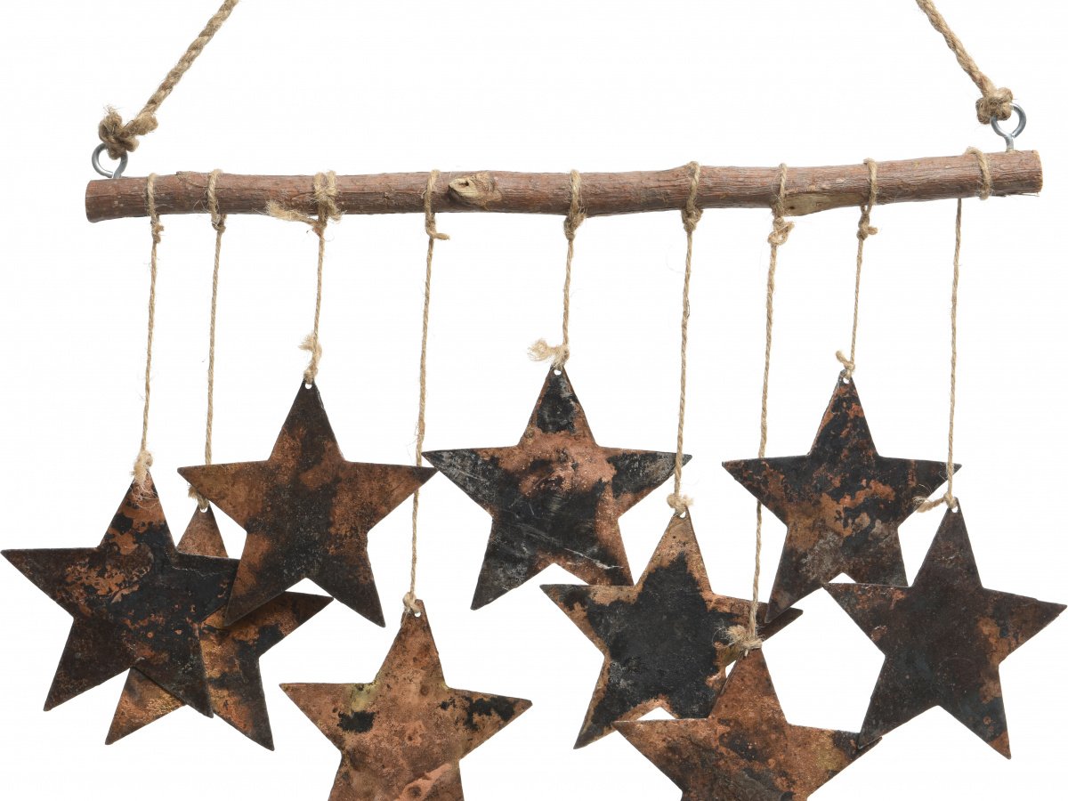 Rustic Star Hanging Display, 35cm 53898 Christmas / Hanging