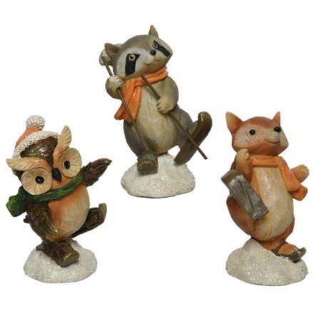 Woodland Critter Figures, 12cm 