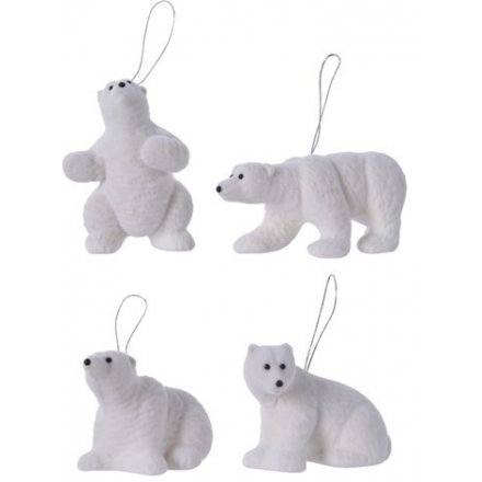 Polar Bear Hangers, 11cm 
