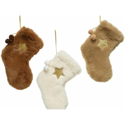 Assorted Faux Fur Stockings 