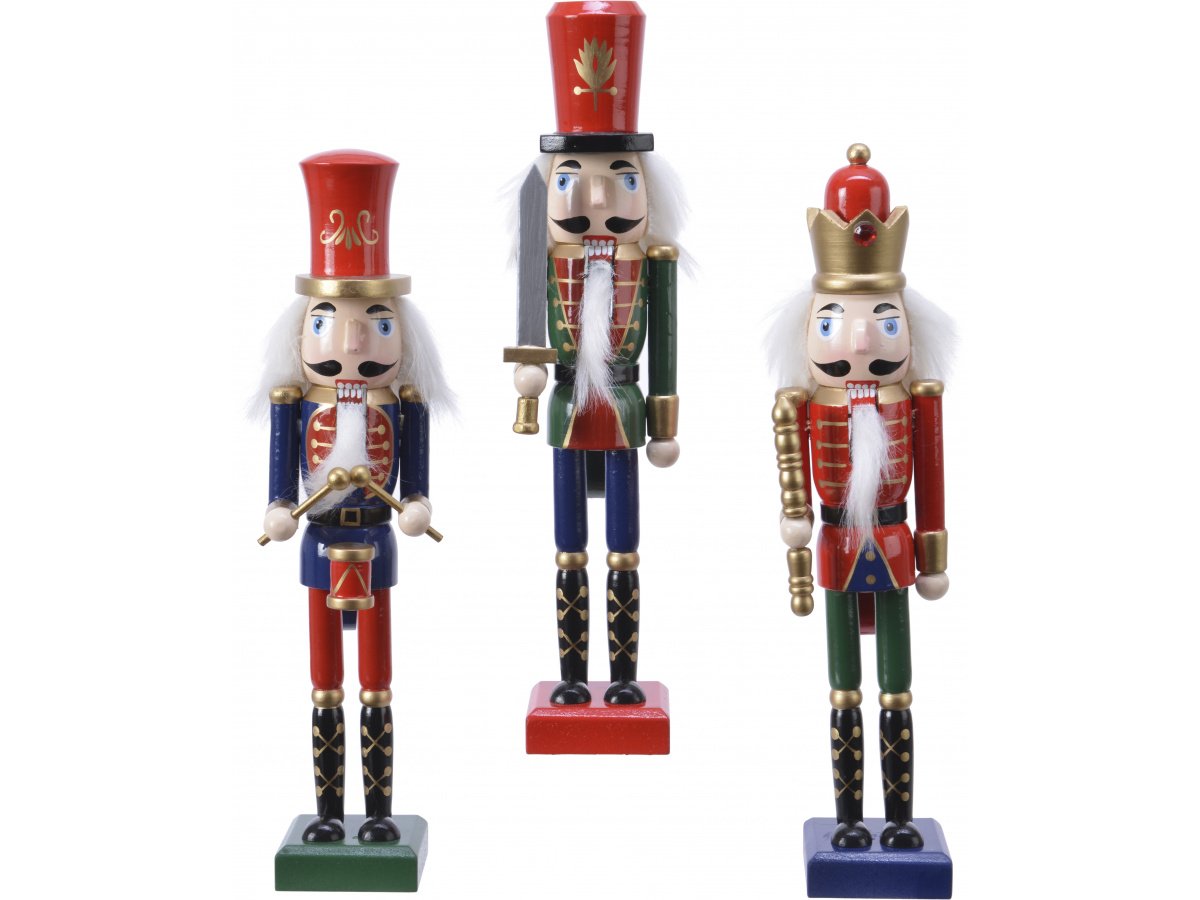 Small Standing Nutcracker Figures | | Christmas Decorations / Character ...