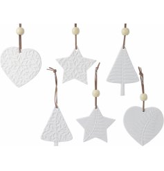 these charming hangers will tie in with any themed tree at Christmas 