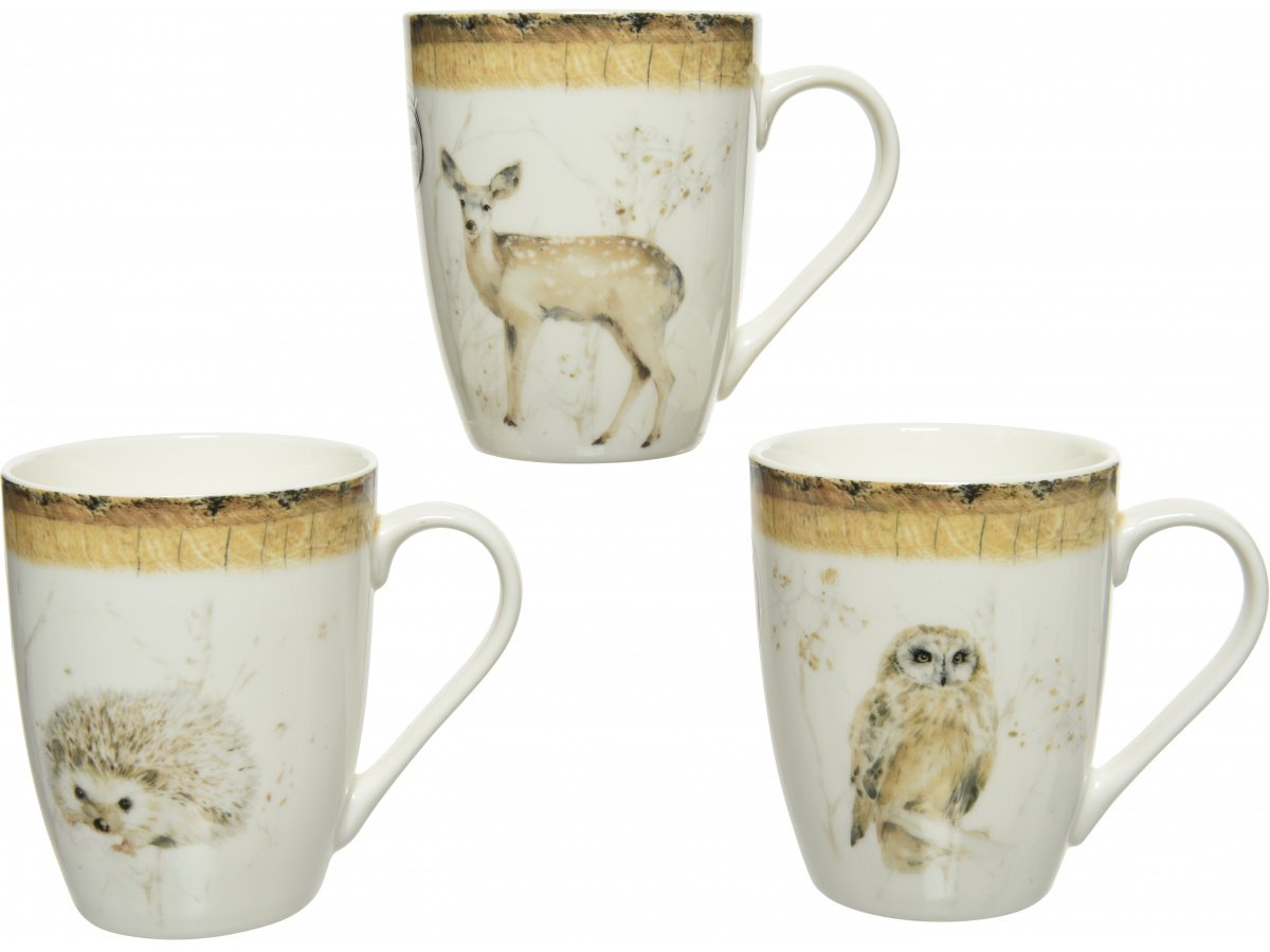 Winter Woodland Mug Mix, 10.6cm 53997 Christmas / Kitchen & Home