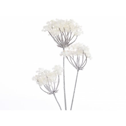 Winter White Floral Stem, 78cm 