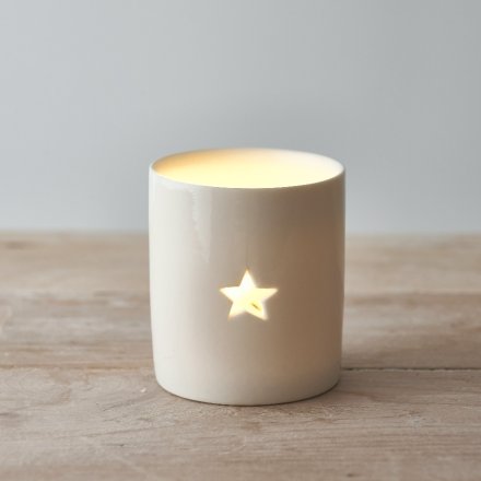Dotted Heart Candle Pot, 8cm
