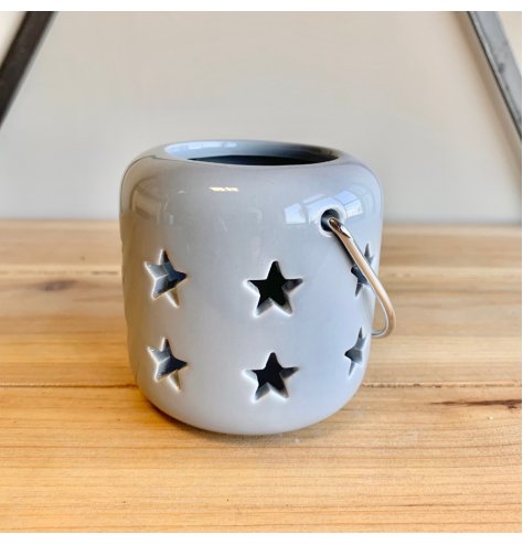 A Simple and Stylish Lantern with Cut Out Star Decal