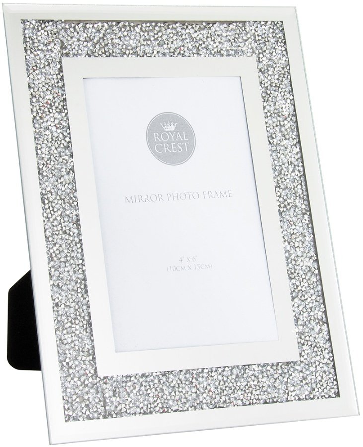 LP45068 / Mirrored Bling Picture Frame, 4x6