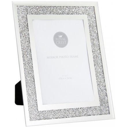 Mirrored Bling Picture Frame, 5x7"