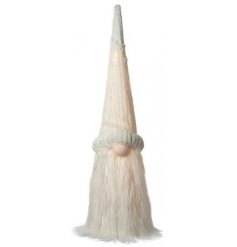 Sure to bring a wintery touch to your home as well as a cosy glow, an extra large standing gonk with white fur touches
