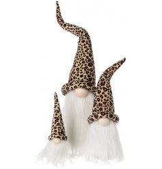 Bring a wild touch to your Christmas Displays with this set of 3 assorted sized gonks with high pointed hats and beards