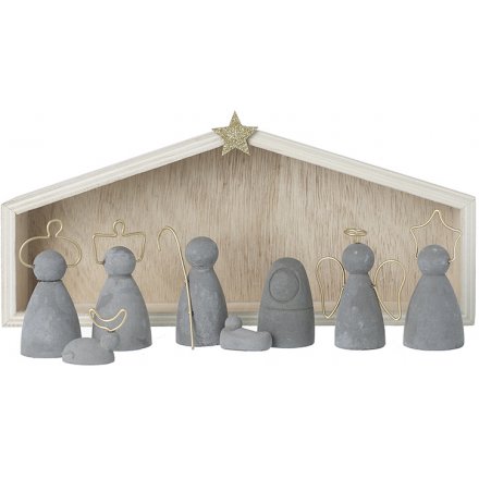 Simplistic Nativity Scene