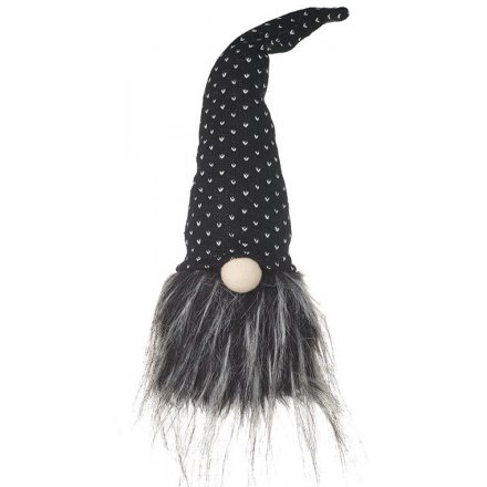 Black and White Fabric Gonk, 39cm 
