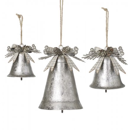 Silver Bell Hanging Set 