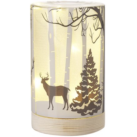 Reindeer Woodland LED Decoration, Small 