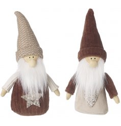 Charming characters to bring to any home with a Country setting at Christmas, a mix of nordic gonks with faun tones 