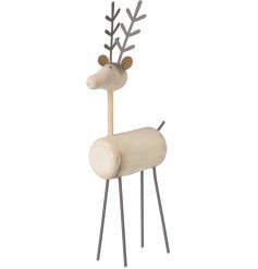 A scandal inspired wooden reindeer figure complete with a minimalist look 