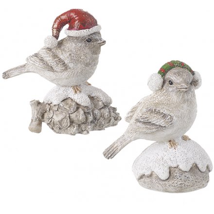 Christmas Bird Figures, 8cm 